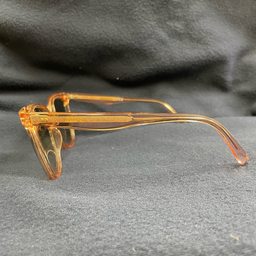 Celine sunglasses. Shiny light pink frame with gradient blue lens. - Picture 5 of 6